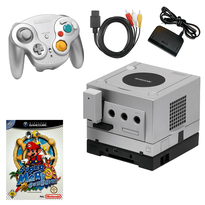 Nintendo Gamecube Platinum Console: Super Mario Sunshine - Retro vGames