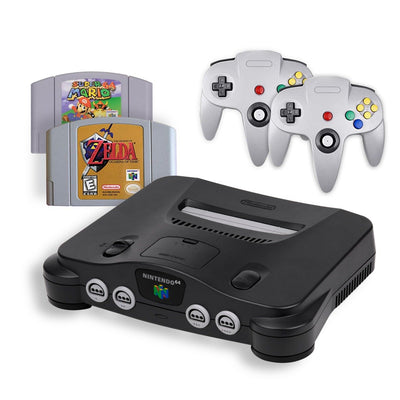 Nintendo N64 Console - Zelda Ocarina + Super Mario 64 Bundle