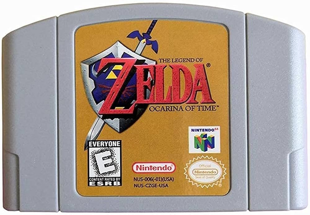 Nintendo N64 Console - Zelda Ocarina + Super Mario 64 Bundle - Retro vGames