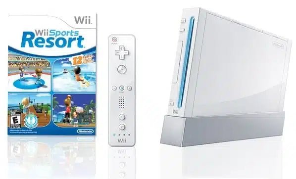 Nintendo Wii Console Bundle - Wii Sports + Wii Sports Resort - Retro vGames