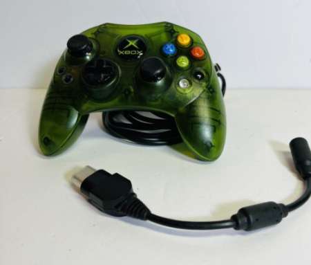 Original Microsoft Xbox Green Controller - Retro vGames