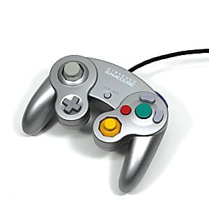 Original Nintendo Gamecube Controller - Silver - Retro vGames