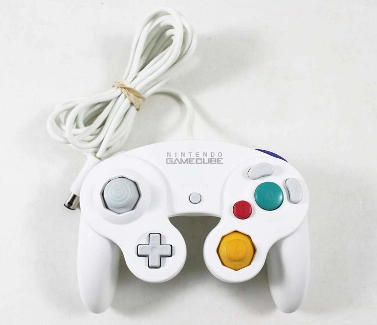 Original White Nintendo Gamecube Controller (used) - Retro vGames