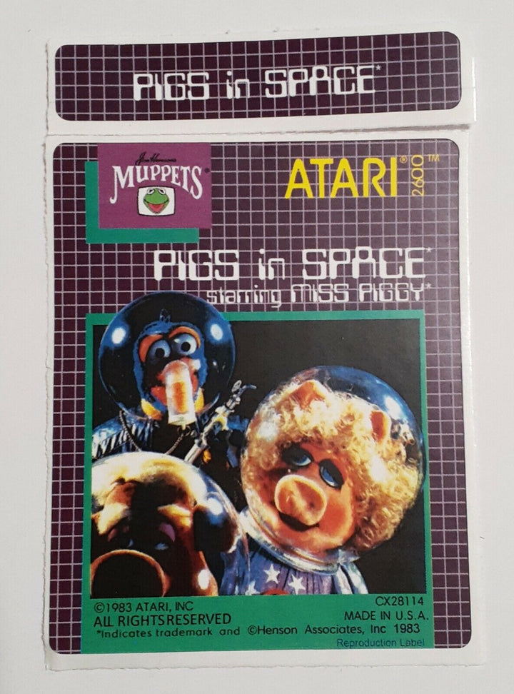 PIGS IN SPACE - Atari 2600 Game - Retro vGames