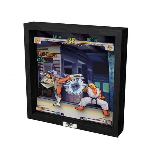 Pixel Frame - Street Fighter III: 3rd Strike - Moment 37 (9" x 9") - Retro vGames