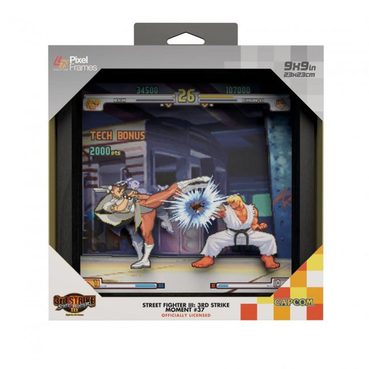 Pixel Frame - Street Fighter III: 3rd Strike - Moment 37 (9" x 9") - Retro vGames