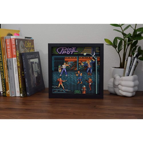 Pixel Frame - Streets of Rage (9" x 9") - Retro vGames