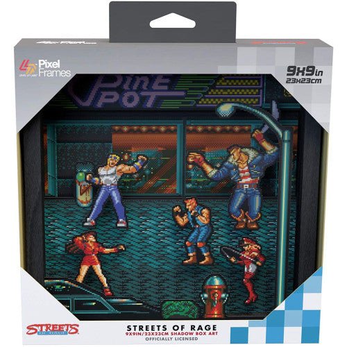 Pixel Frame - Streets of Rage (9" x 9") - Retro vGames