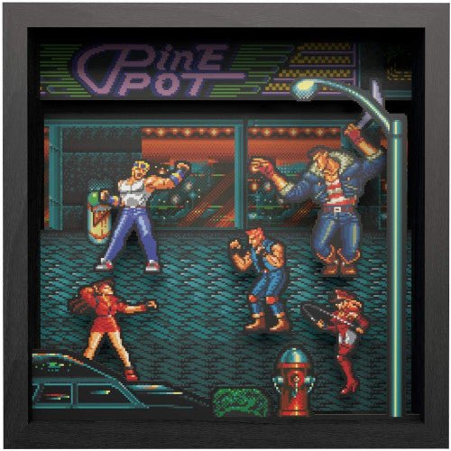 Pixel Frame - Streets of Rage (9" x 9") - Retro vGames