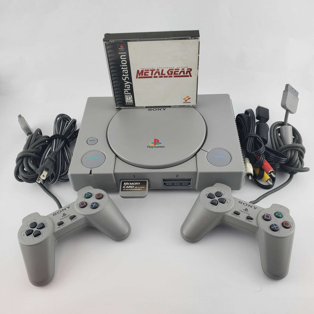 Playstation 1 (PS1) Console Bundle: Metal Gear Solid - Retro vGames