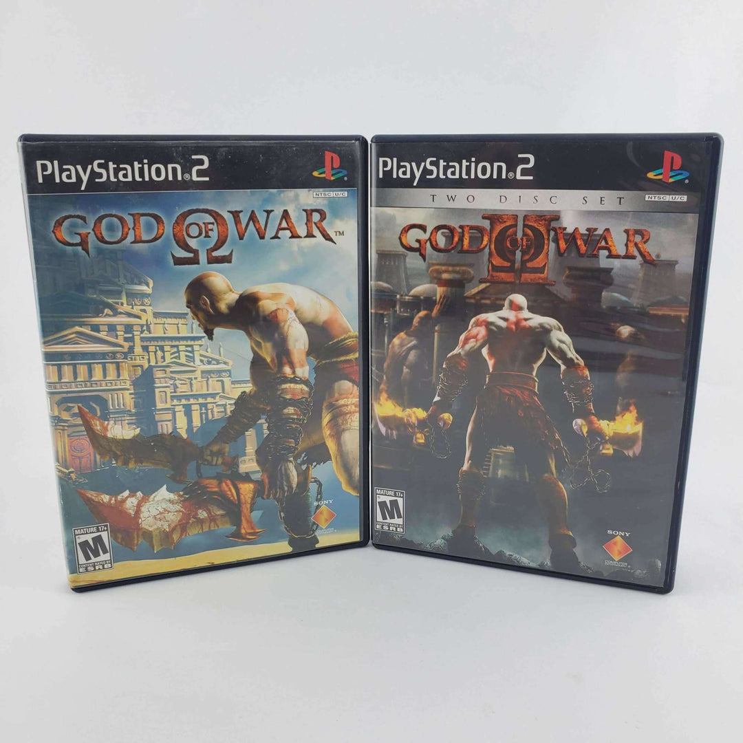 Playstation 2 (PS2) Console Bundle: God of War 1 & 2 - Retro vGames
