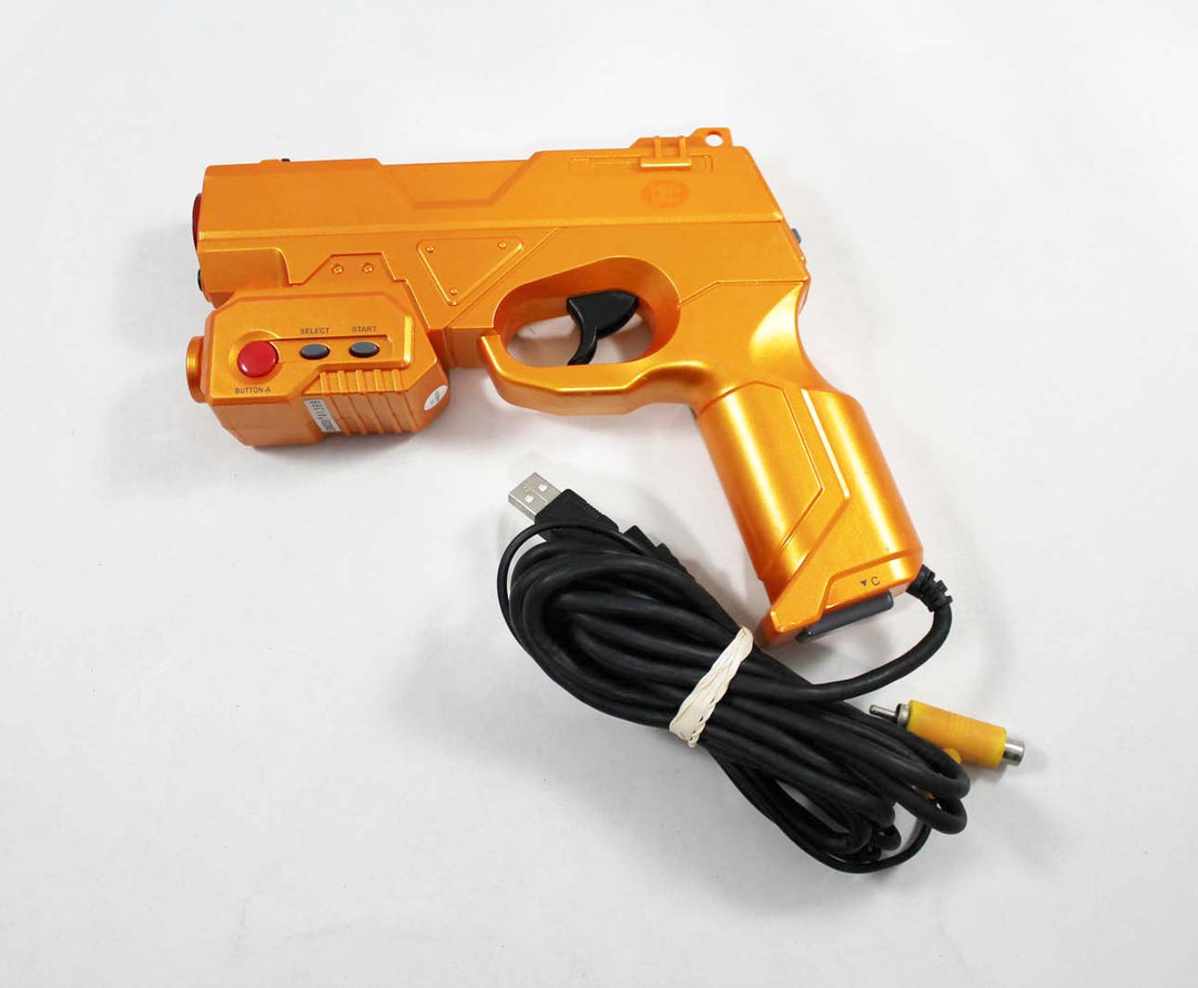 Playstation 2 PS2 Resident Evil 2: Dead Aim Hip Gear Guncon 2 Orange Light Gun - Retro vGames