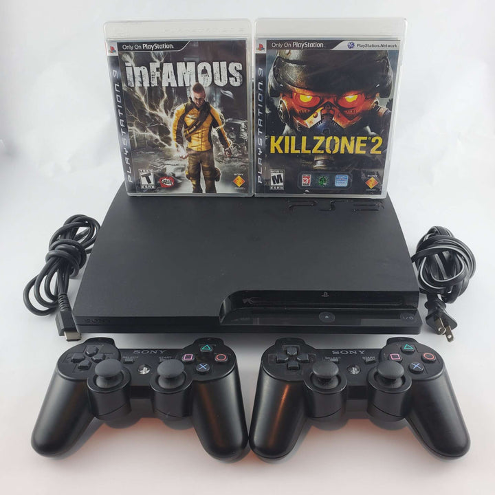 Playstation 3 (PS3) Console Bundle: Infamous & Killzone 2 - Retro vGames