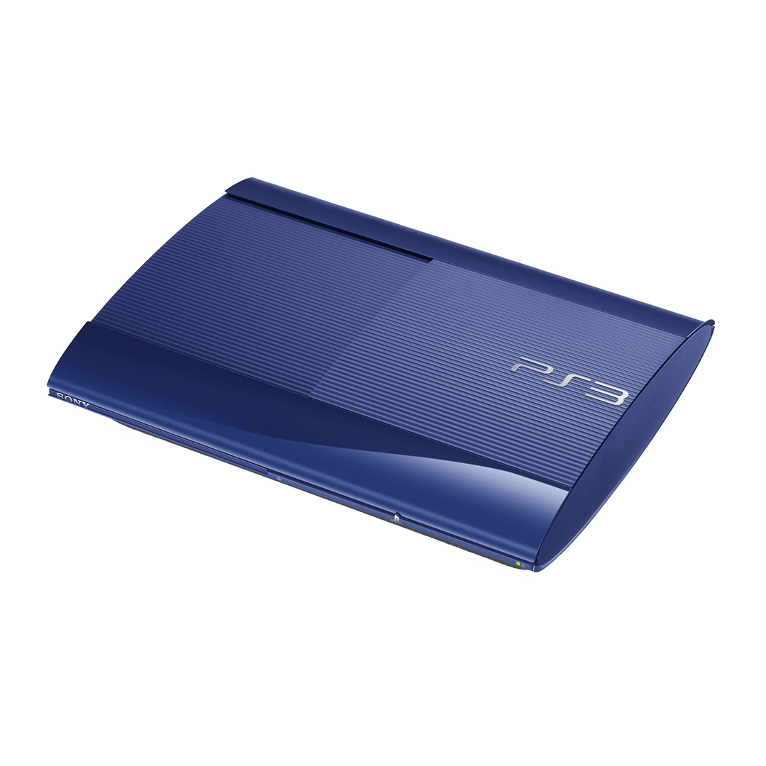 PLAYSTATION 3 (PS3) Super slim Blue 250GB Console only - Retro vGames