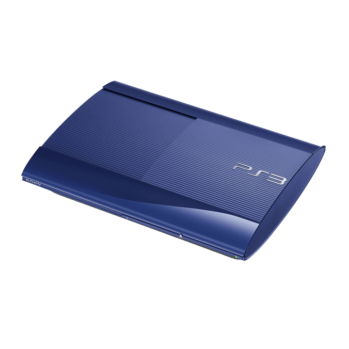 PLAYSTATION 3 (PS3) Super slim Blue 250GB Console only - Retro vGames