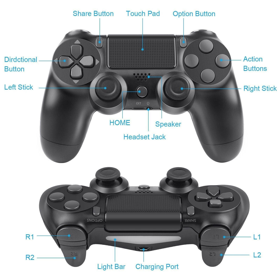 Playstation 4 Controller Dual Shock 3rd Party - Retro vGames