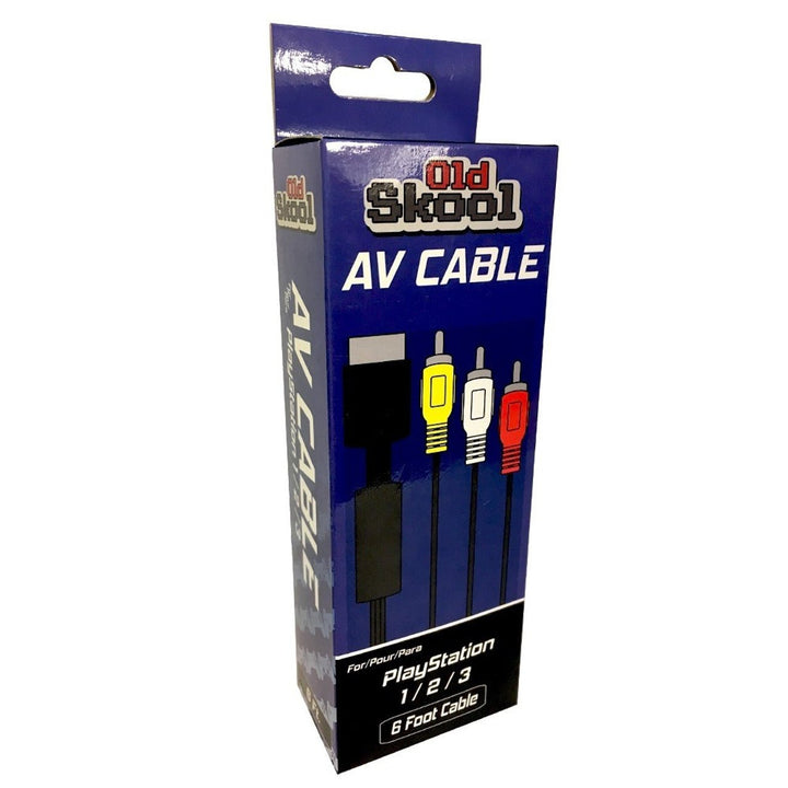 PS1 / PS2 / PS3 AV Cable - Old Skool - Retro vGames