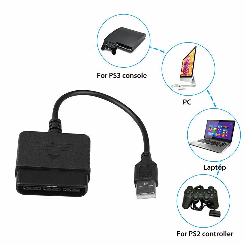 PS2 TO PS3 PC Adapter Cable - Retro vGames