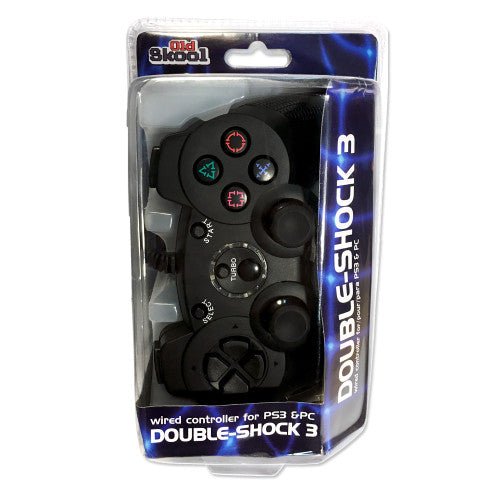 PS3 Controller Wired USB - Black - Retro vGames
