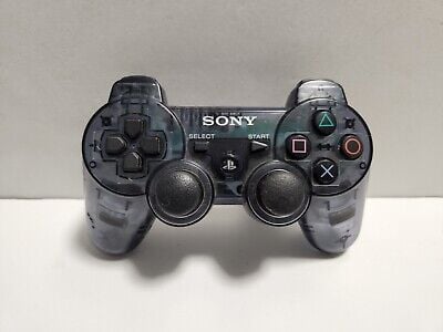 PS3 Playstation 3 Dualshock 3 Controller- Smoke Clear (USED) - Retro vGames