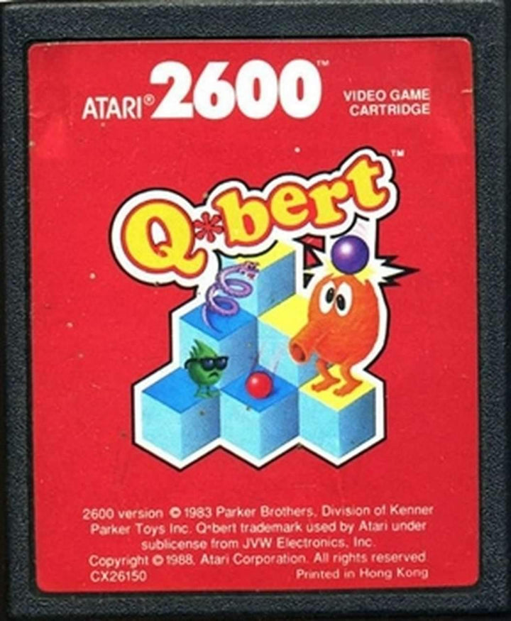 Q*BERT RED LABEL - Atari 2600 Game - Retro vGames