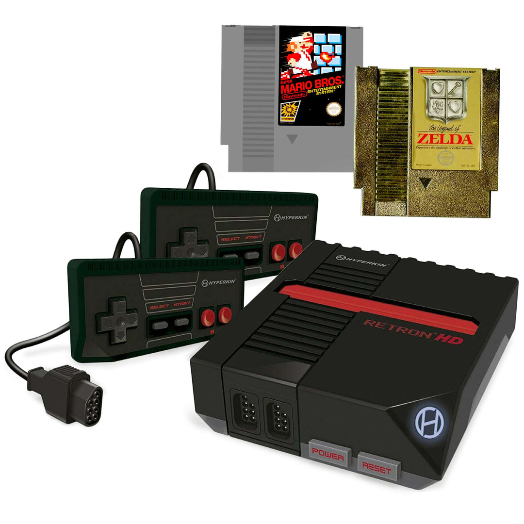 Retron 1 HD Console for Nes: Super Mario Bros & Legend of Zelda Bundle - Retro vGames