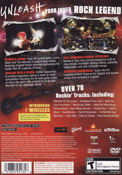 Guitar Hero III Legends of Rock - Jeu PS2 - Image 2