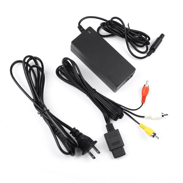 Nintendo Gamecube Power Supply & AV Cables - Image 2