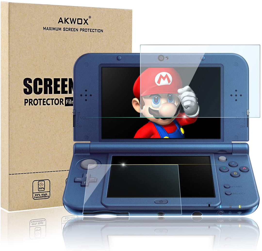 Screen Protector for Nintendo 3DS XL with Anti-Bubble and Anti-Fingerprint - Retro vGames