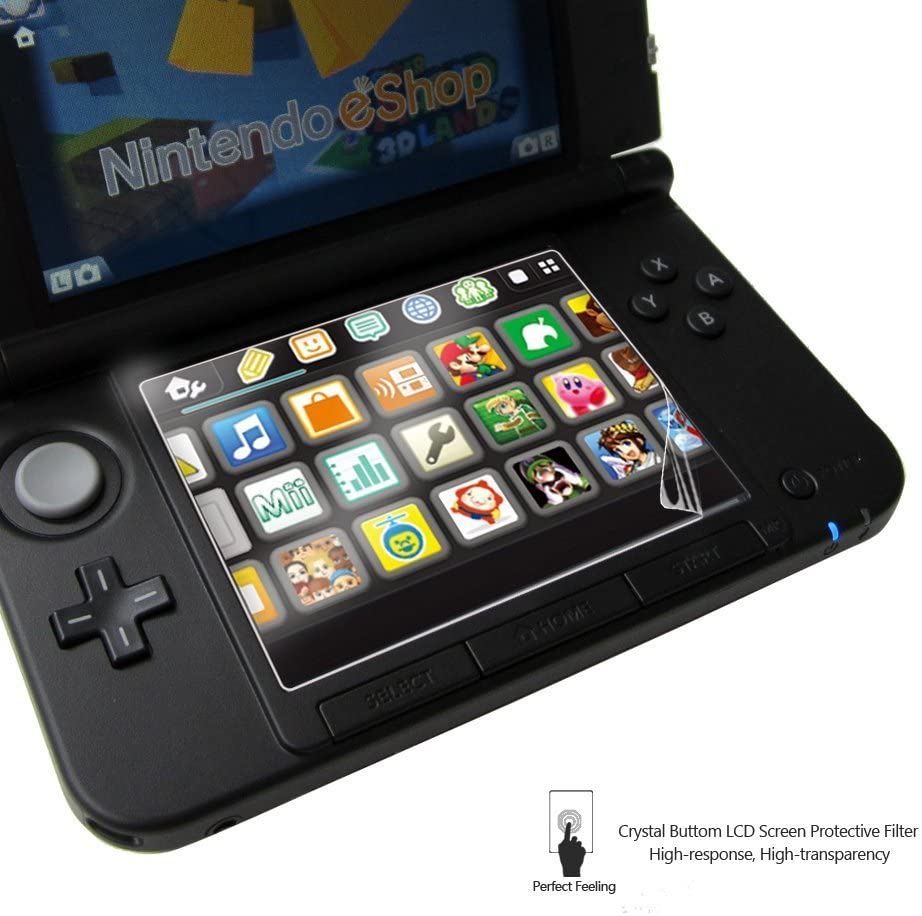 Screen Protector for Nintendo 3DS XL with Anti-Bubble and Anti-Fingerprint - Retro vGames