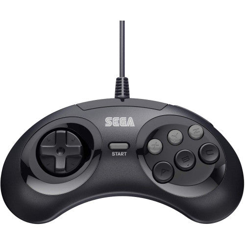 SEGA Genesis 6-button Arcade Original Port Pad Black - Retro vGames
