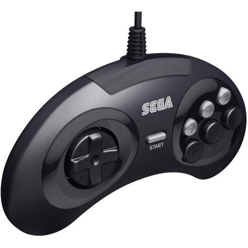 SEGA Genesis 6-button Arcade Original Port Pad Black - Retro vGames