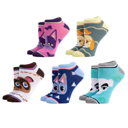 Socks: Animal Crossing Crew (5-pack) - Retro vGames