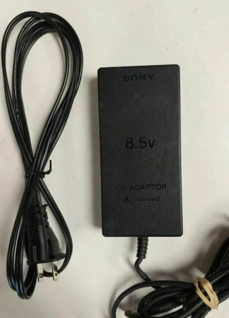 Sony Playstation 2 Slim Original AC Adapter and cord - Retro vGames