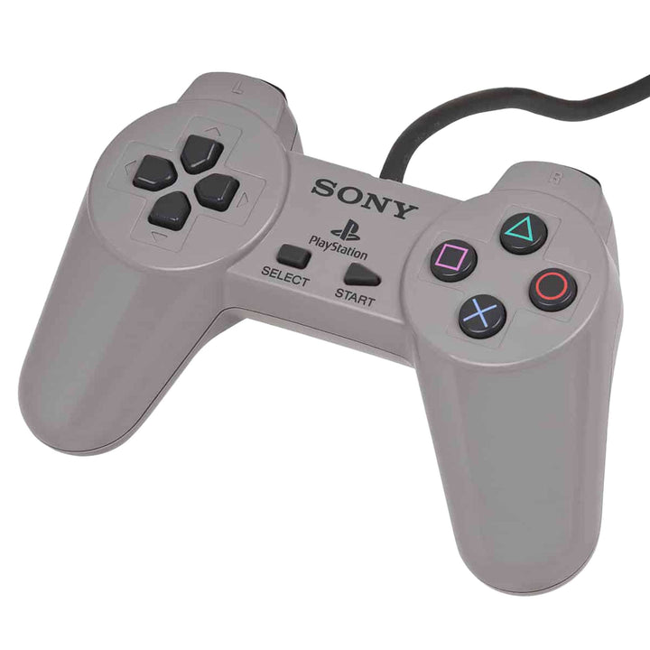 Sony PlayStation PS1 Official OEM Gray Controller - Retro vGames