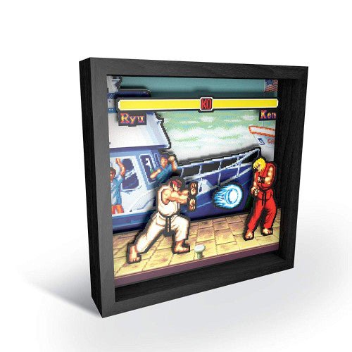 Street Fighter: Boat Scene (9" x 9") - Retro vGames