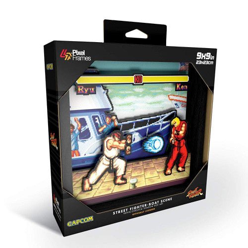 Street Fighter: Boat Scene (9" x 9") - Retro vGames