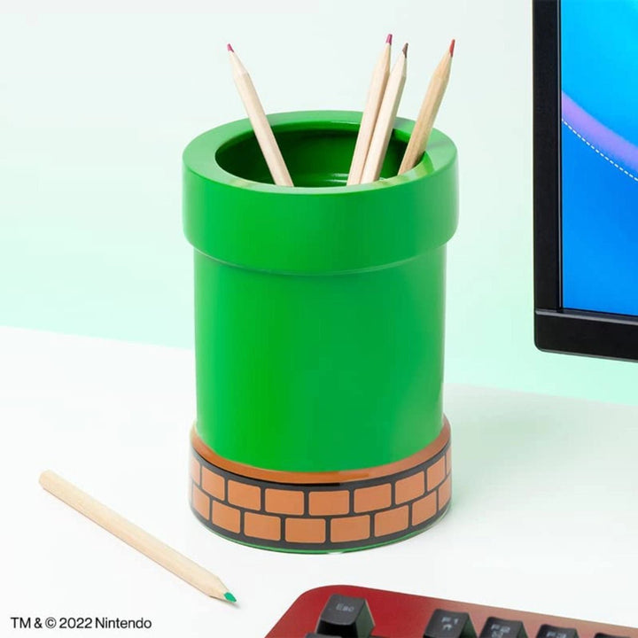 Super Mario: Warp Pipe Pen Pot - Retro vGames