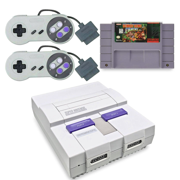 Super Nintendo SNES Original Console: Donkey Kong Country Bundle - Retro vGames