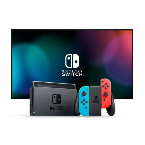 Switch Console Neon Red & Blue Core + Mario Kart 8 Deluxe - Retro vGames