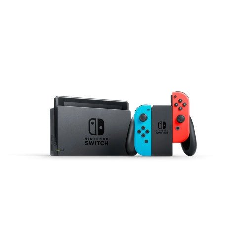 Switch Console Neon Red & Blue Core + Mario Kart 8 Deluxe - Retro vGames