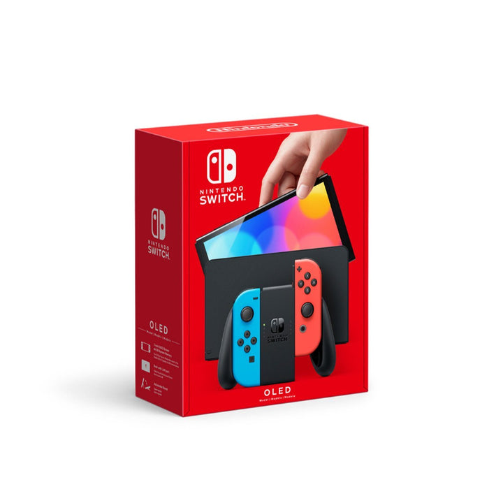 Switch Console Neon Red & Blue Core (OLED) - Retro vGames