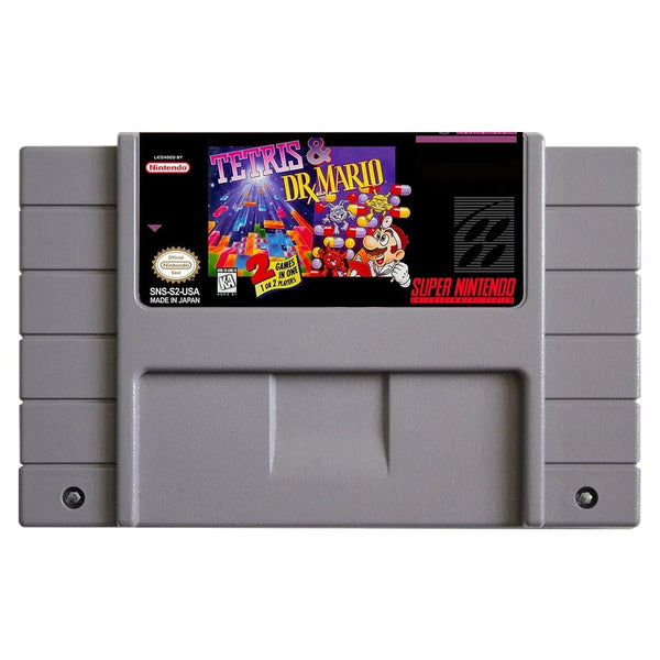 Tetris / Dr. Mario - SNES Game - Image 2