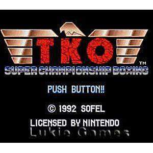 TKO Super Championship Boxing - SNES Game - Retro vGames