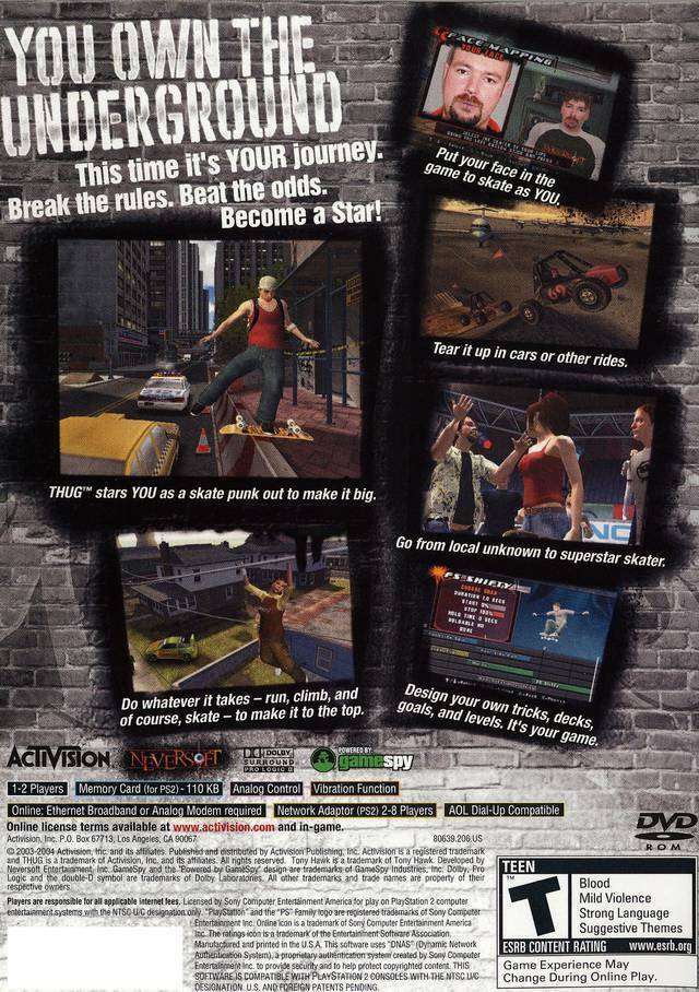 Tony Hawk Underground - PS2 Game - Retro vGames