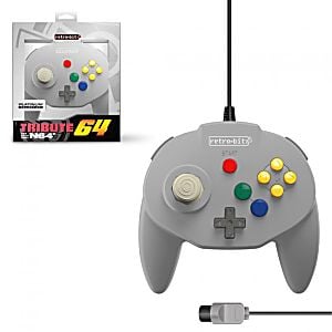 Tribute64 - N64 Controller - Gray - Retro vGames