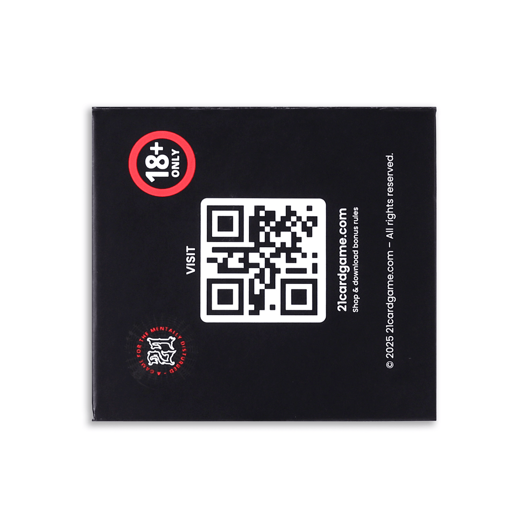 TWENTY-ONE™ Adult Party Card Game (18+) | 225 Cards for Game Night Fun - Retro vGames