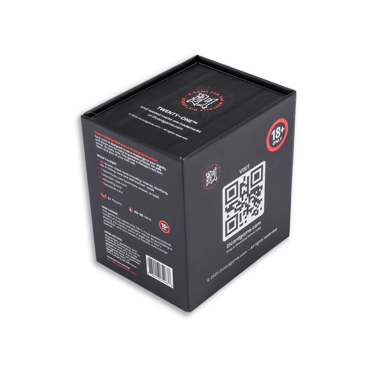 TWENTY-ONE™ Adult Party Card Game (18+) | 225 Cards for Game Night Fun - Retro vGames