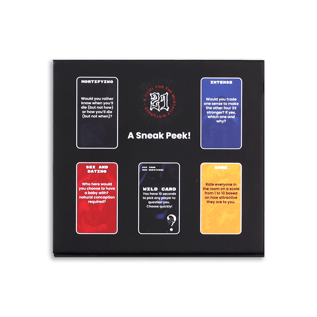 TWENTY-ONE™ Adult Party Card Game (18+) | 225 Cards for Game Night Fun - Retro vGames