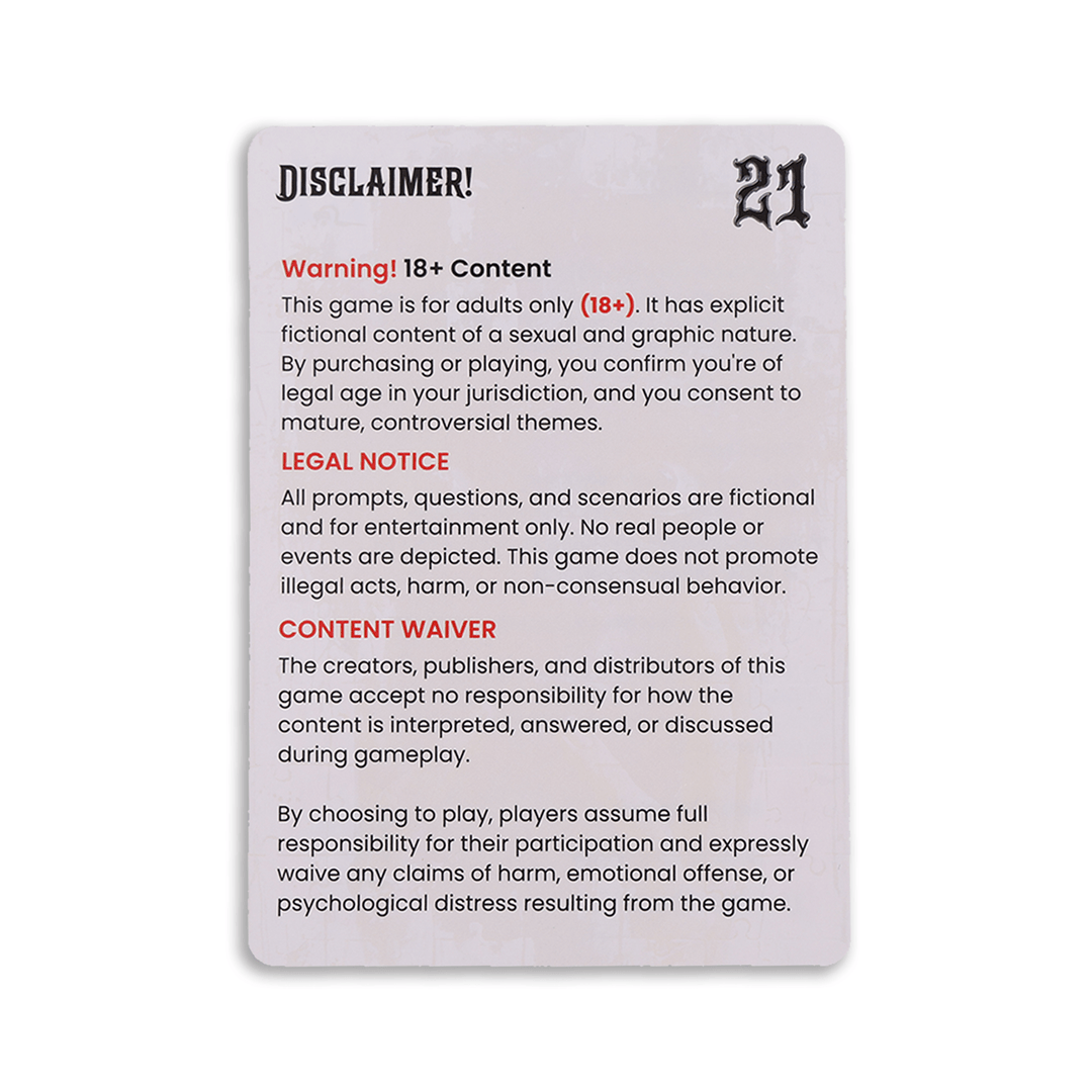 TWENTY-ONE™ Adult Party Card Game (18+) | 225 Cards for Game Night Fun - Retro vGames